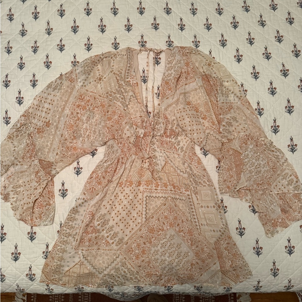 12th Tribe Floral Blush and Cream Dress